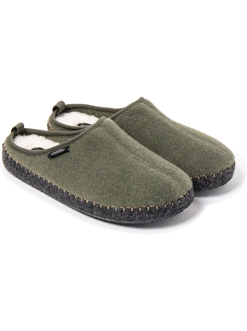Chaussons unisexe nuvola avec semelle en caoutchouc Vert olive - Kiabi