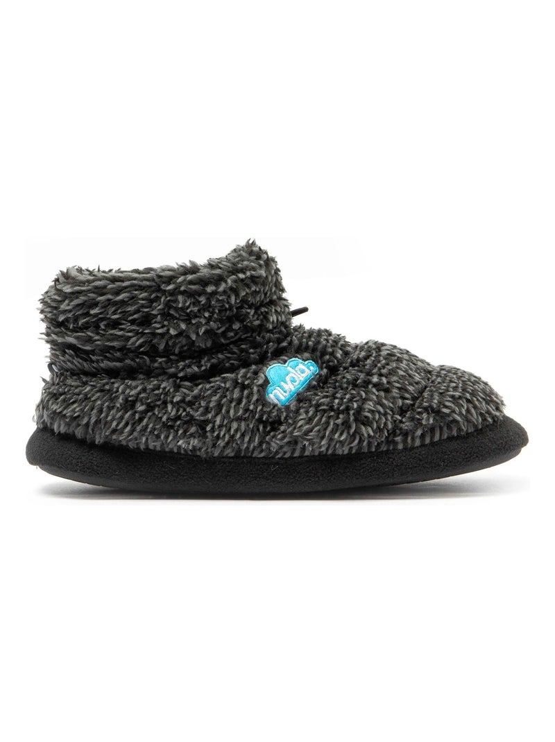 Chaussons unisexes Nuvola avec semelle en caoutchouc Noir mat - Kiabi