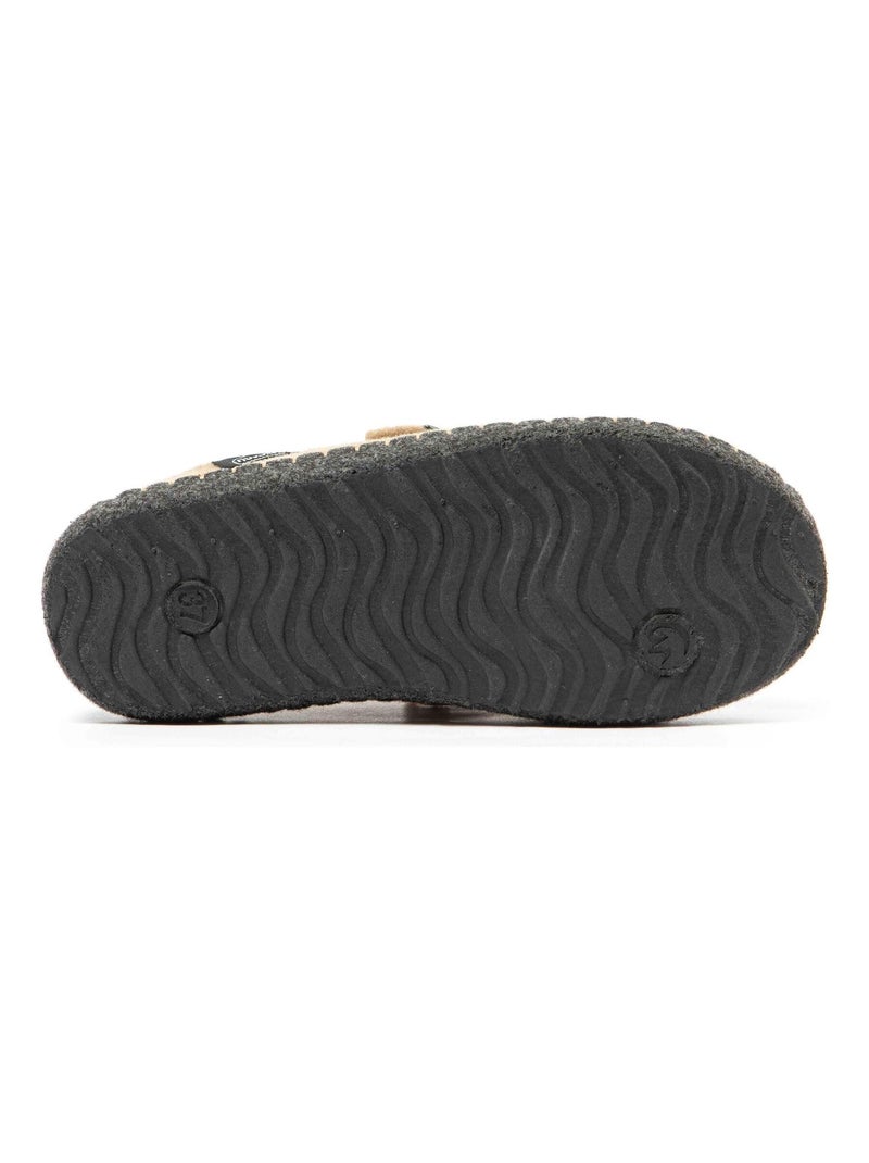 Chaussons unisexes Nuvola avec semelle en gomme Beige - Kiabi