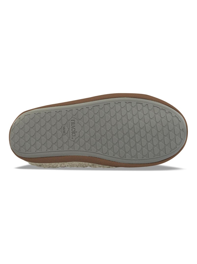 Chaussons unisexes Nuvola avec semelle en gomme Beige - Kiabi