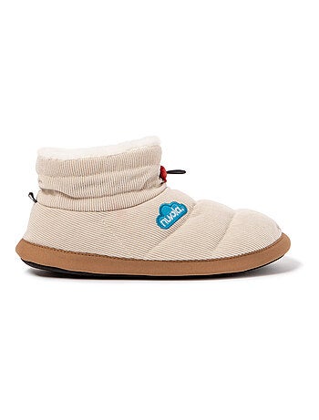 Chaussons unisexes Nuvola avec semelle en gomme
