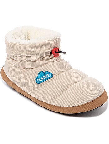 Chaussons unisexes Nuvola avec semelle en gomme