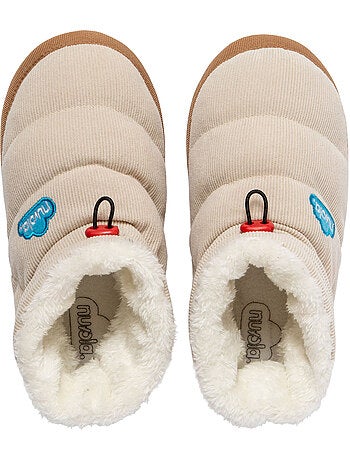 Chaussons unisexes Nuvola avec semelle en gomme