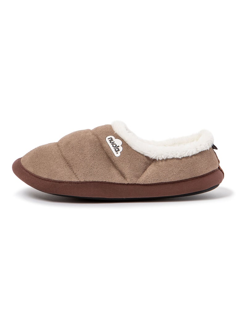 Chaussons unisexes Nuvola avec semelle en gomme Beige - Kiabi