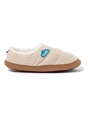 Chaussons unisexes Nuvola avec semelle en gomme