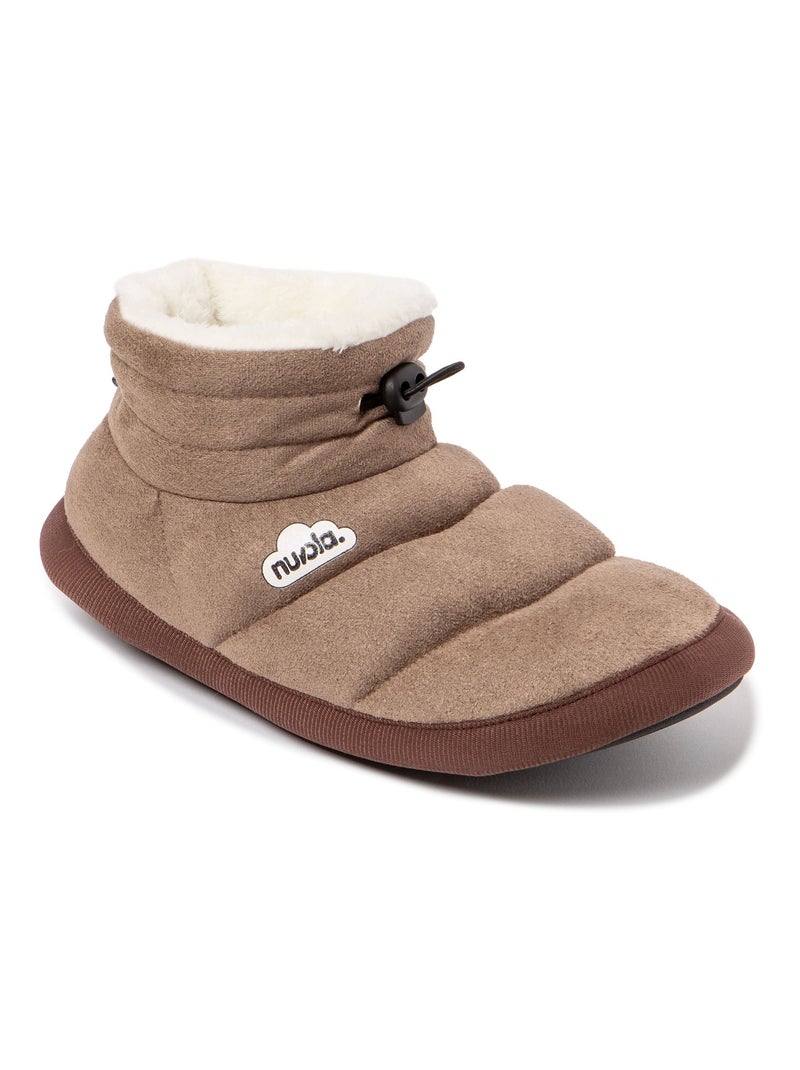 Chaussons unisexes Nuvola avec semelle en gomme Beige - Kiabi