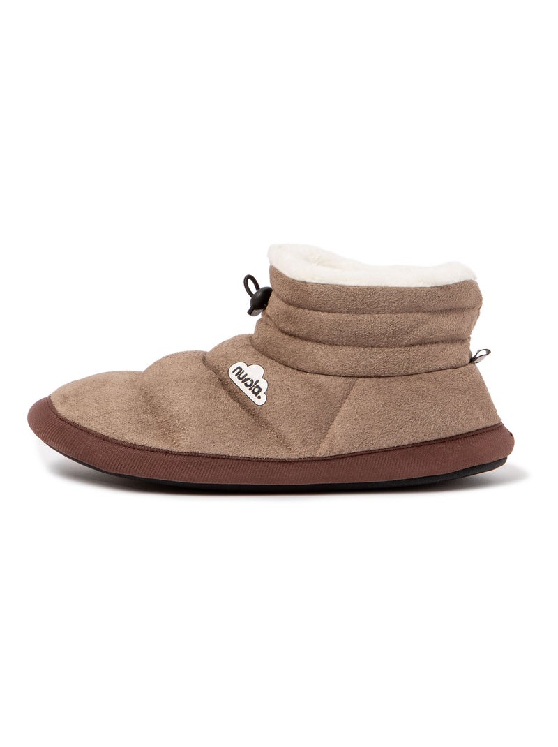 Chaussons unisexes Nuvola avec semelle en gomme Beige - Kiabi