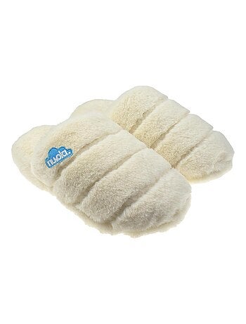 Chaussons unisexes Nuvola avec semelle en gomme