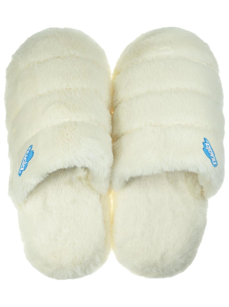 Chaussons unisexes Nuvola avec semelle en gomme Blanc - Kiabi
