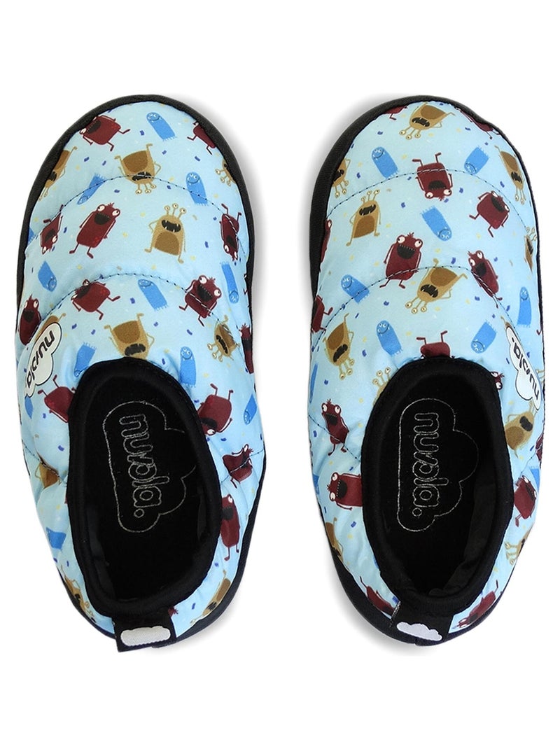Chaussons unisexes Nuvola avec semelle en gomme Bleu ciel - Kiabi