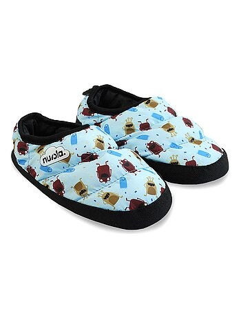 Chaussons unisexes Nuvola avec semelle en gomme