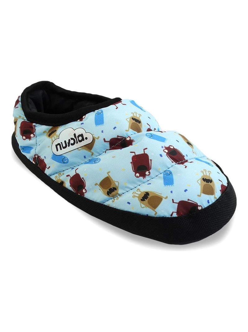Chaussons unisexes Nuvola avec semelle en gomme Bleu clair - Kiabi