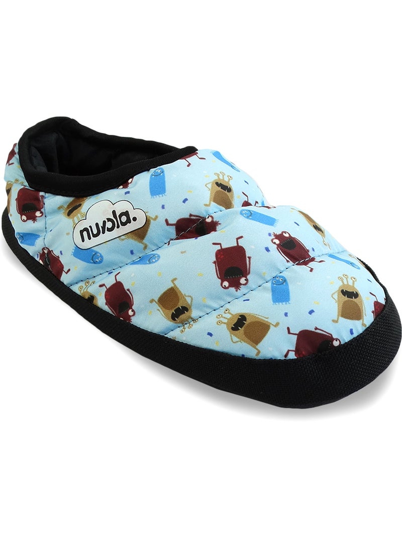 Chaussons unisexes Nuvola avec semelle en gomme Bleu clair - Kiabi