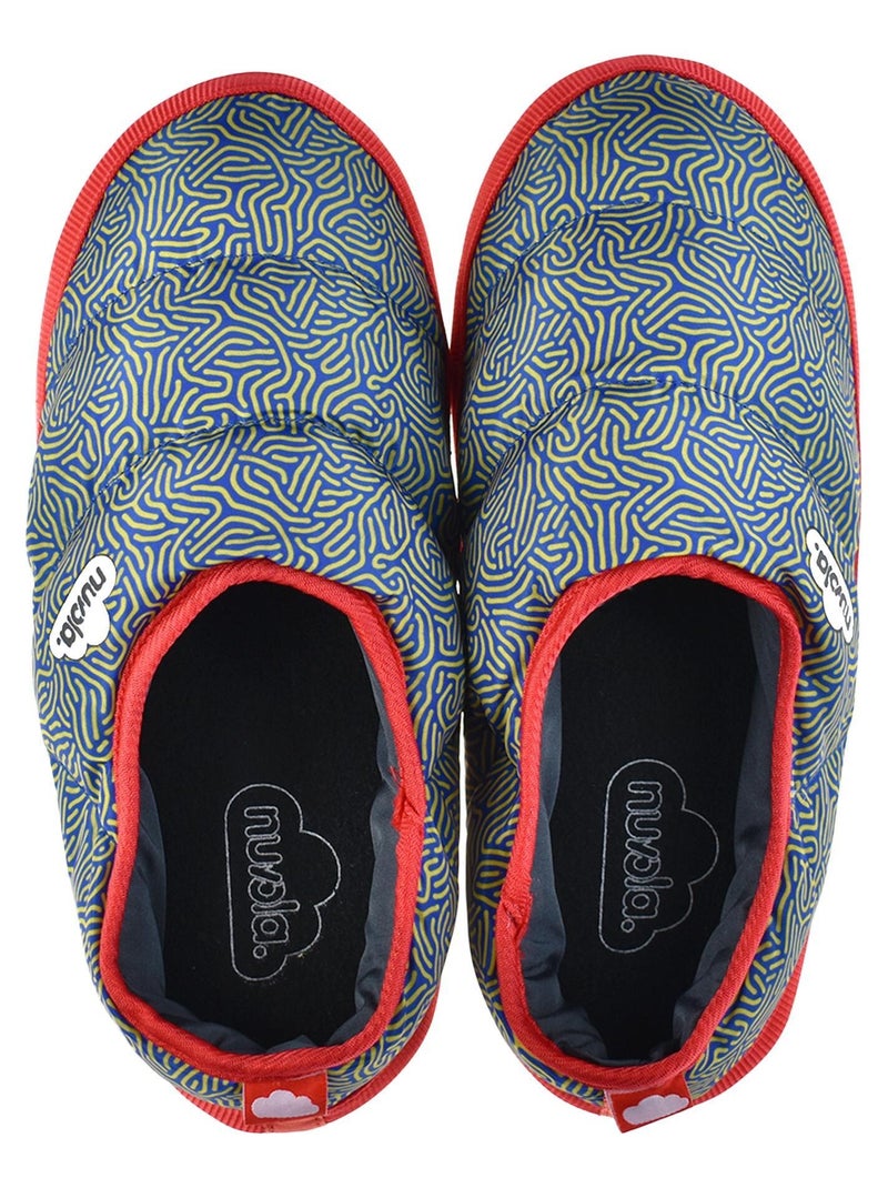 Chaussons unisexes Nuvola avec semelle en gomme Bleu - Kiabi
