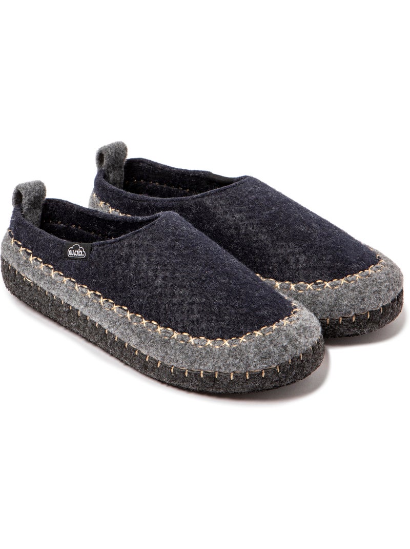 Chaussons unisexes Nuvola avec semelle en gomme. Bleu foncé - Kiabi
