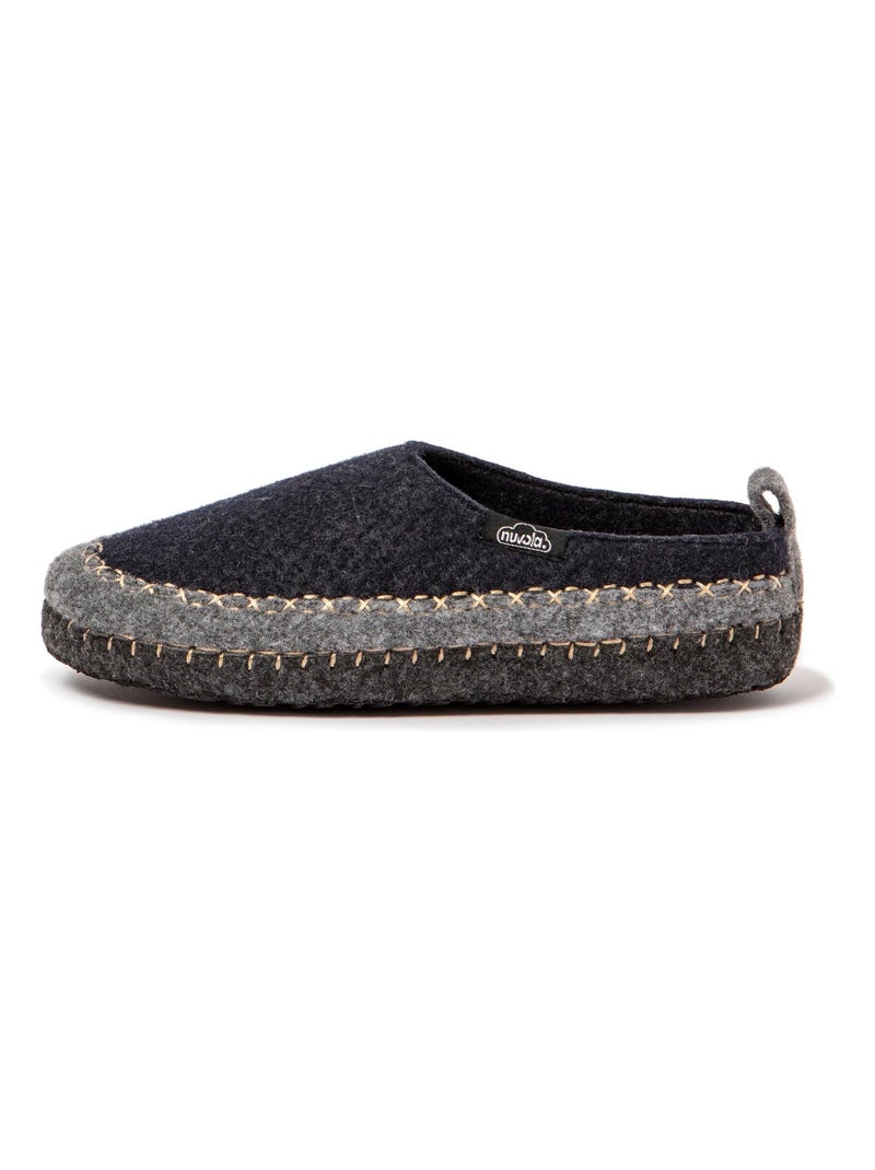 Chaussons unisexes Nuvola avec semelle en gomme. Bleu foncé - Kiabi