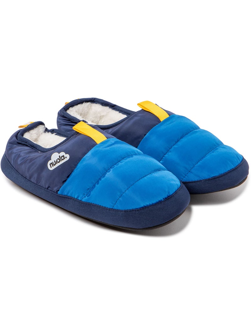 Chaussons unisexes Nuvola avec semelle en gomme Bleu - Kiabi