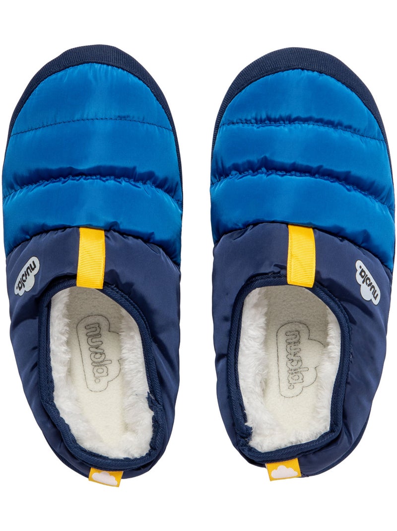 Chaussons unisexes Nuvola avec semelle en gomme Bleu - Kiabi