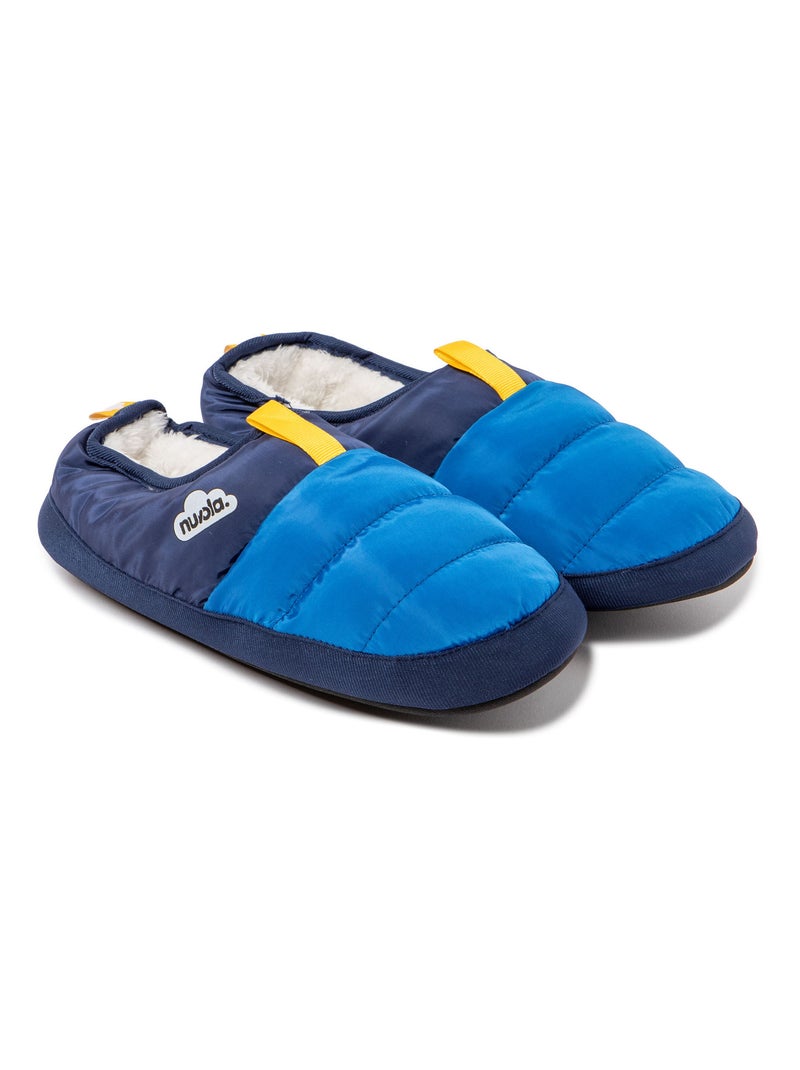 Chaussons unisexes Nuvola avec semelle en gomme Bleu - Kiabi