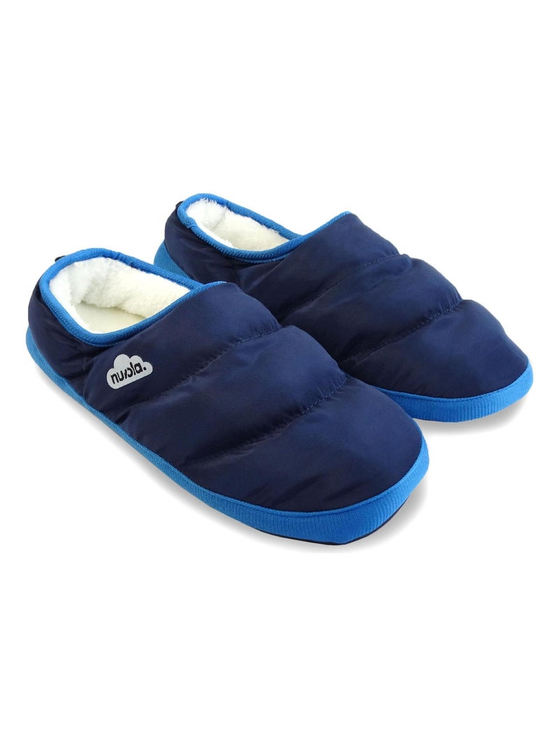 Chaussons unisexes Nuvola avec semelle en gomme Bleu marine - Kiabi