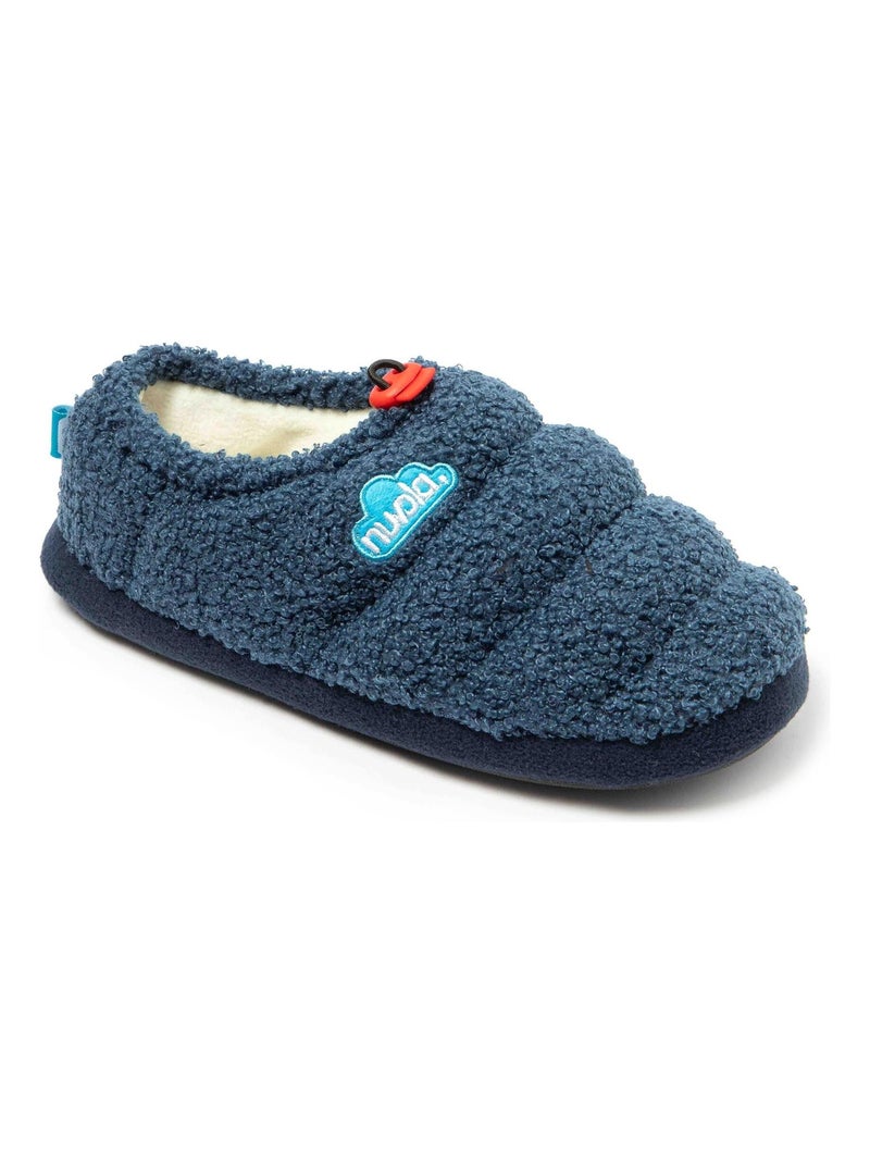 Chaussons unisexes Nuvola avec semelle en gomme Bleu marine - Kiabi