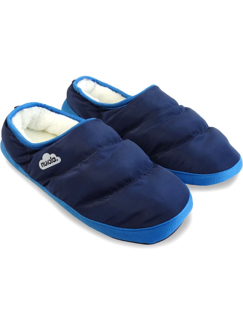 Chaussons unisexes Nuvola avec semelle en gomme Bleu marine - Kiabi