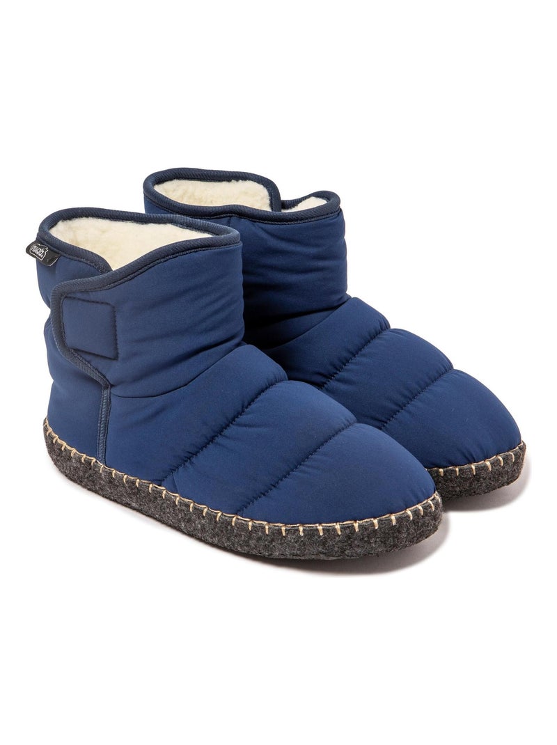 Chaussons unisexes Nuvola avec semelle en gomme Bleu marine - Kiabi