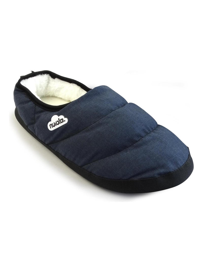Chaussons unisexes Nuvola avec semelle en gomme Bleu marine - Kiabi