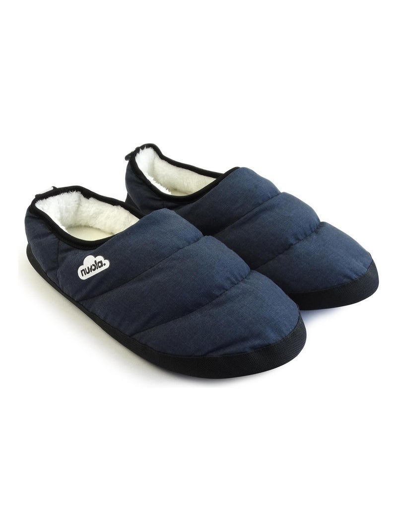 Chaussons unisexes Nuvola avec semelle en gomme Bleu marine - Kiabi