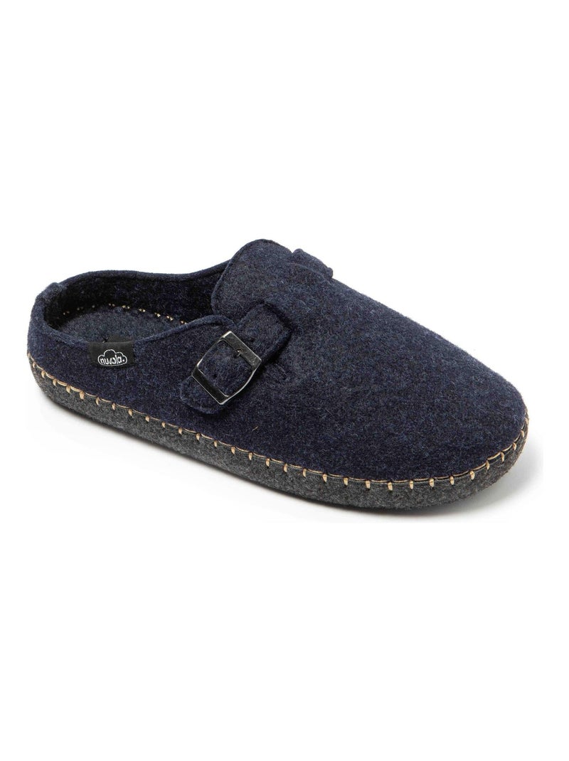 Chaussons unisexes Nuvola avec semelle en gomme Bleu marine - Kiabi