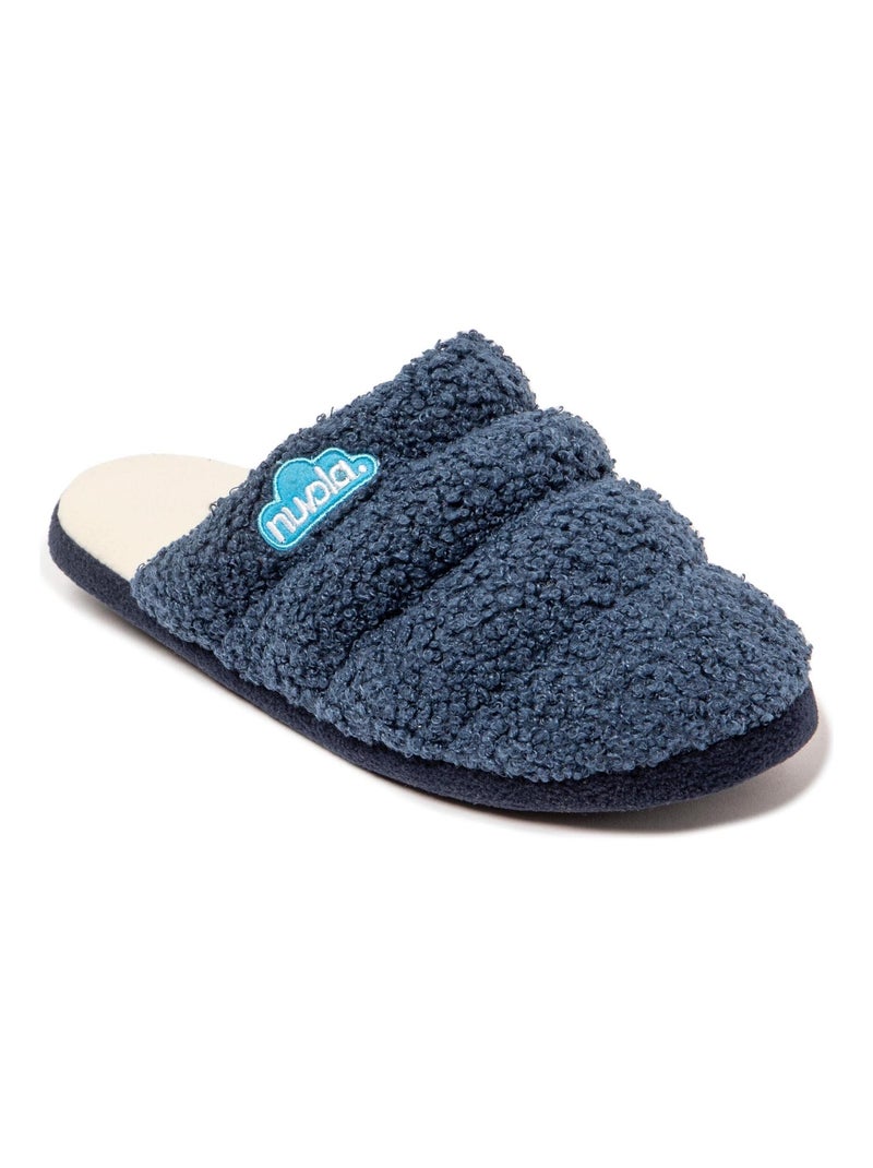 Chaussons unisexes Nuvola avec semelle en gomme Bleu marine - Kiabi