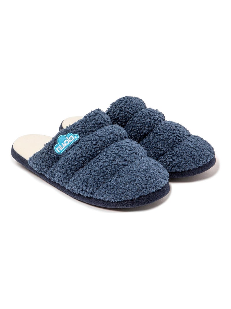 Chaussons unisexes Nuvola avec semelle en gomme Bleu marine - Kiabi