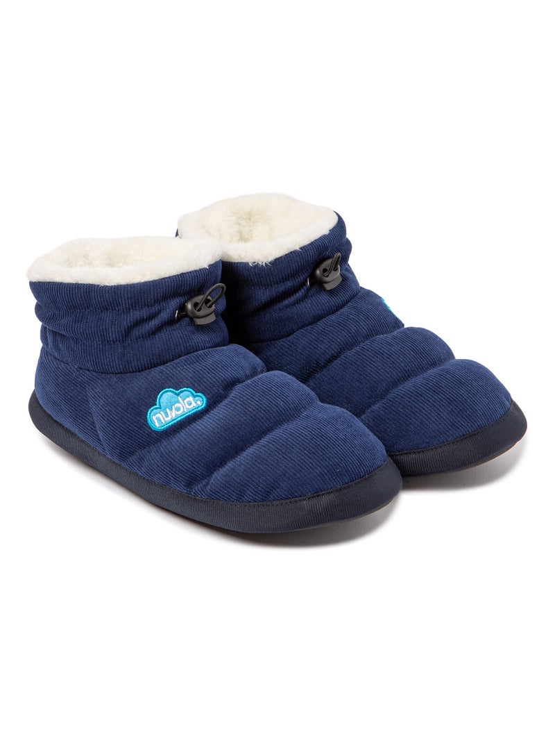 Chaussons unisexes Nuvola avec semelle en gomme Bleu marine - Kiabi