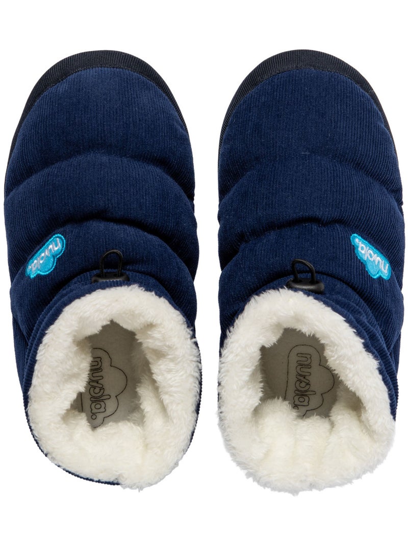 Chaussons unisexes Nuvola avec semelle en gomme Bleu marine - Kiabi