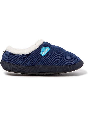 Chaussons unisexes nuvola avec semelle en gomme