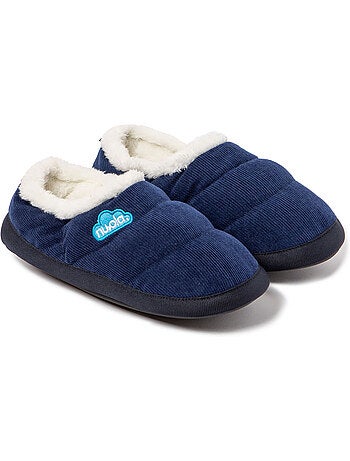 Chaussons unisexes nuvola avec semelle en gomme