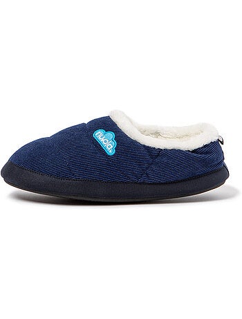 Chaussons unisexes nuvola avec semelle en gomme