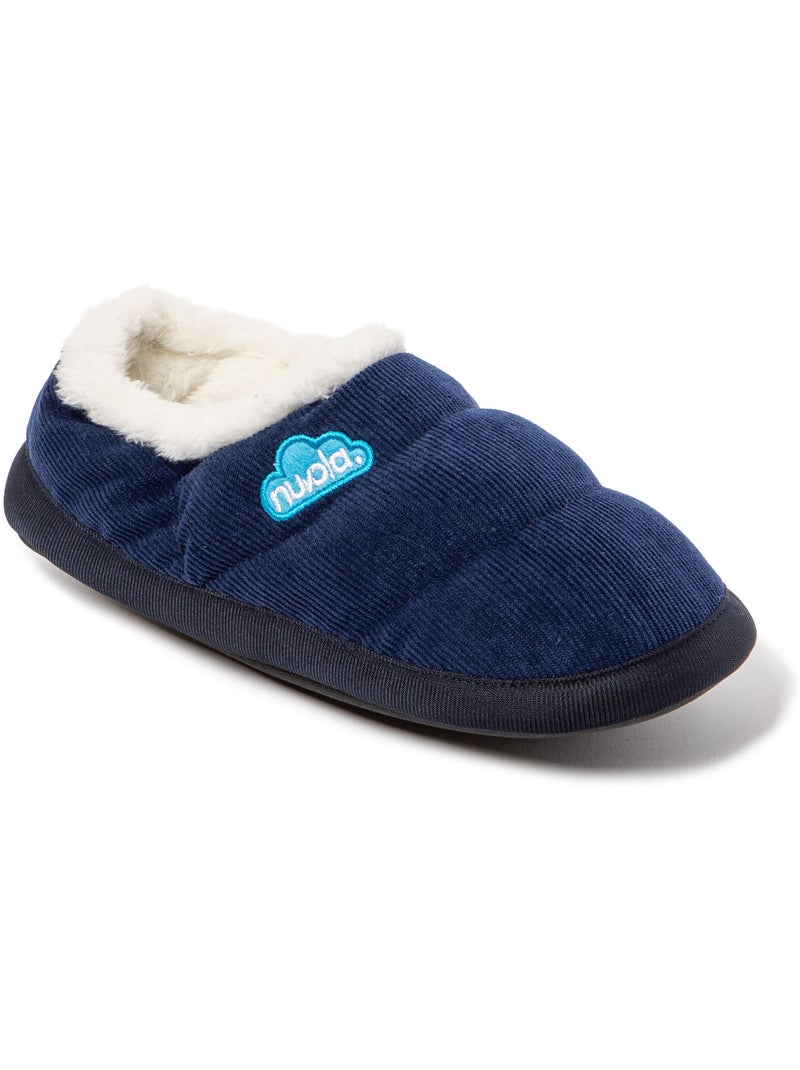 Chaussons unisexes Nuvola avec semelle en gomme Bleu marine - Kiabi