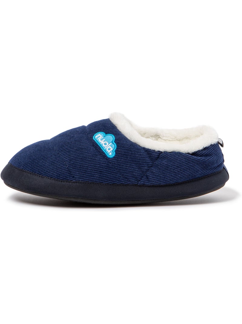 Chaussons unisexes Nuvola avec semelle en gomme Bleu marine - Kiabi