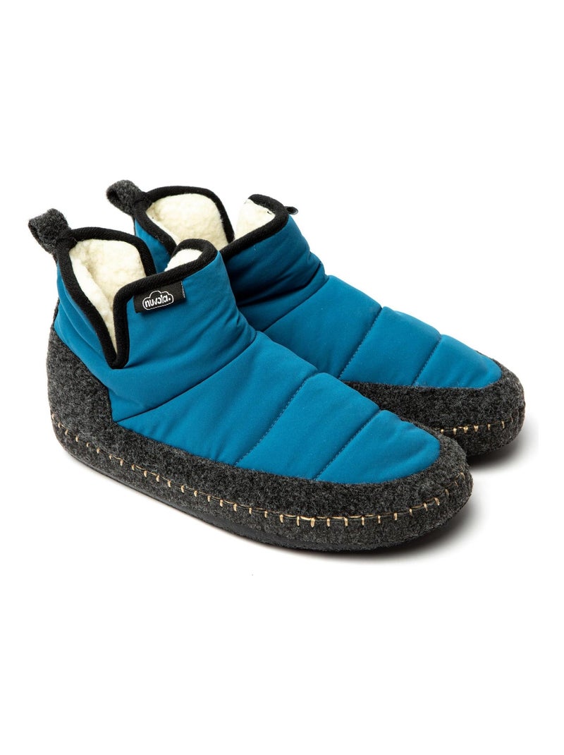 Chaussons unisexes Nuvola avec semelle en gomme Bleu pétrole - Kiabi