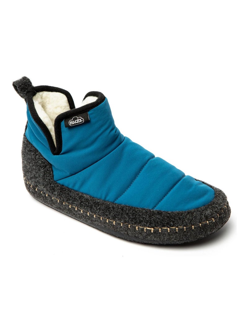 Chaussons unisexes Nuvola avec semelle en gomme Bleu pétrole - Kiabi