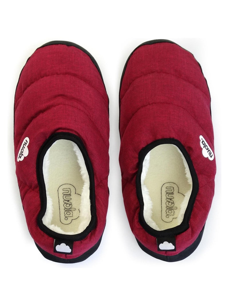 Chaussons unisexes Nuvola avec semelle en gomme Bordeaux - Kiabi