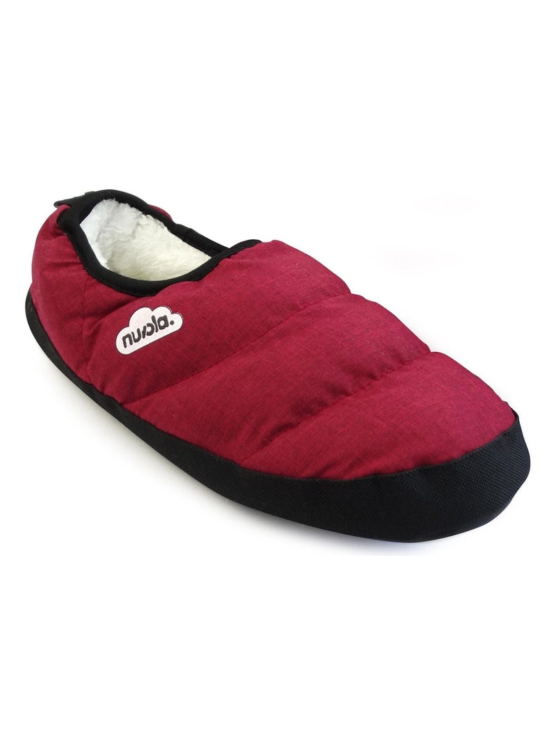 Chaussons unisexes Nuvola avec semelle en gomme Bordeaux - Kiabi