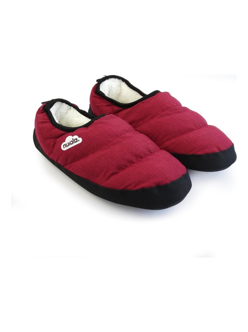 Chaussons unisexes Nuvola avec semelle en gomme Bordeaux - Kiabi