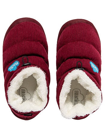 Chaussons unisexes Nuvola avec semelle en gomme