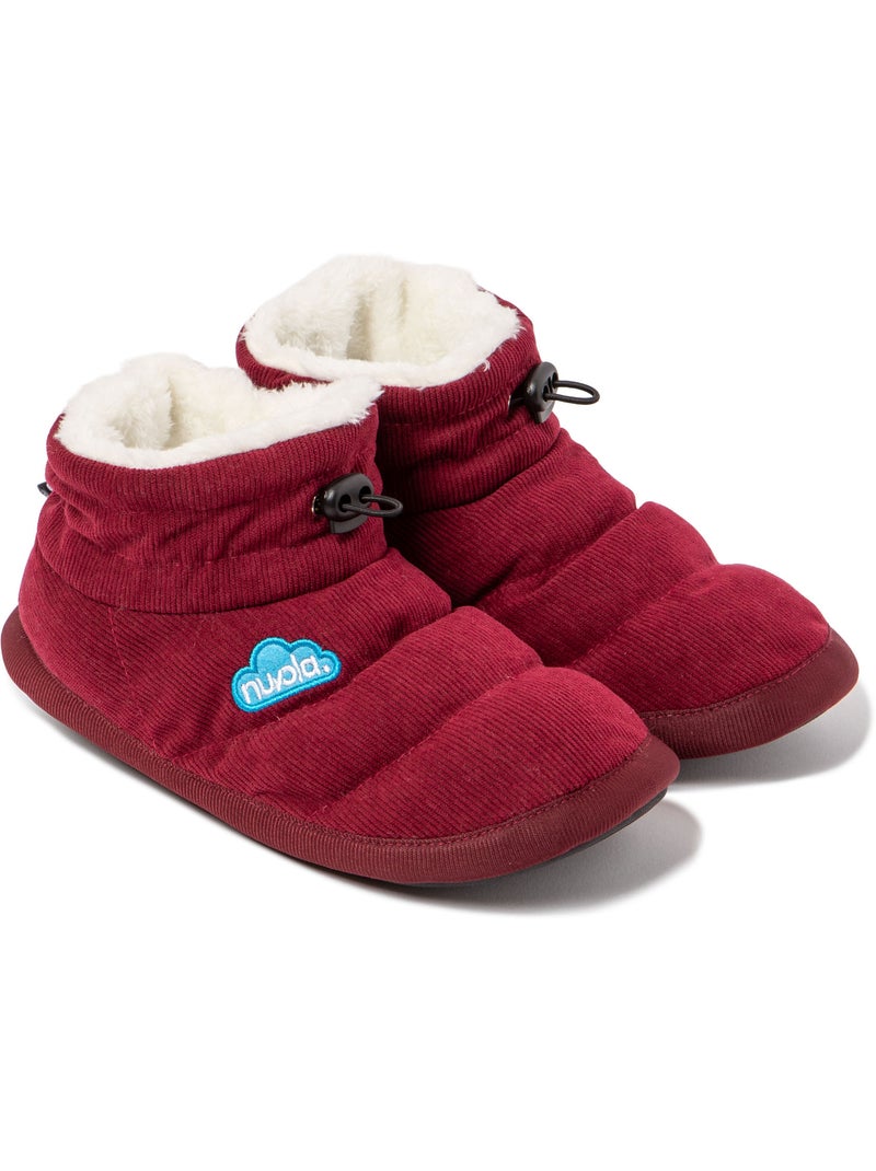 Chaussons unisexes Nuvola avec semelle en gomme Bordeaux - Kiabi