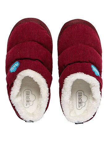 Chaussons unisexes Nuvola avec semelle en gomme
