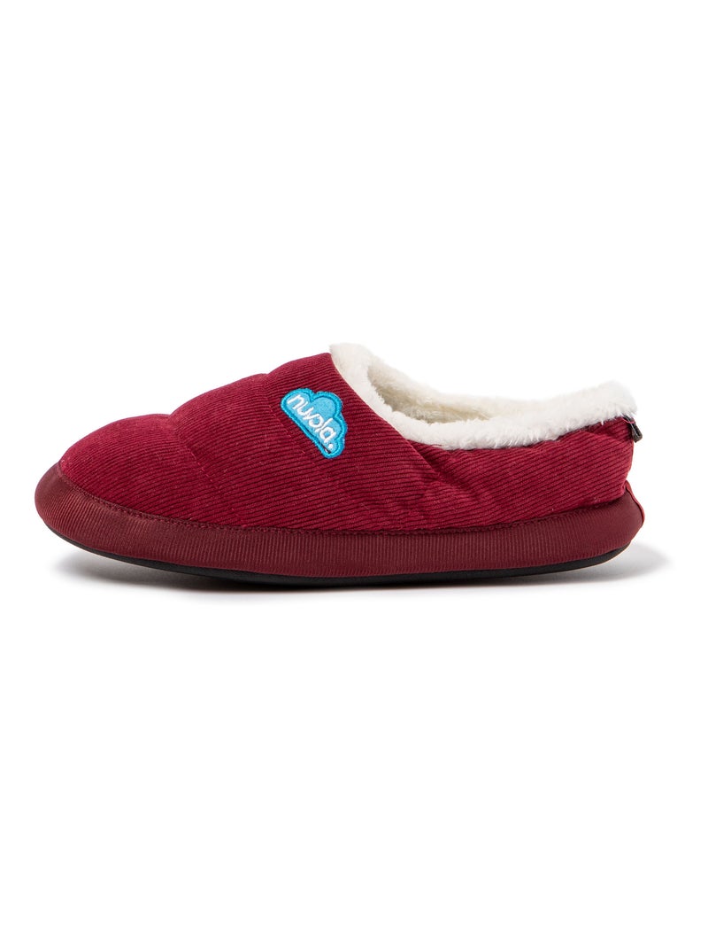 Chaussons unisexes Nuvola avec semelle en gomme Bordeaux - Kiabi