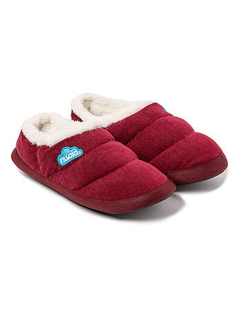Chaussons unisexes Nuvola avec semelle en gomme