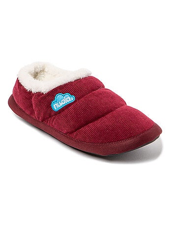 Chaussons unisexes Nuvola avec semelle en gomme